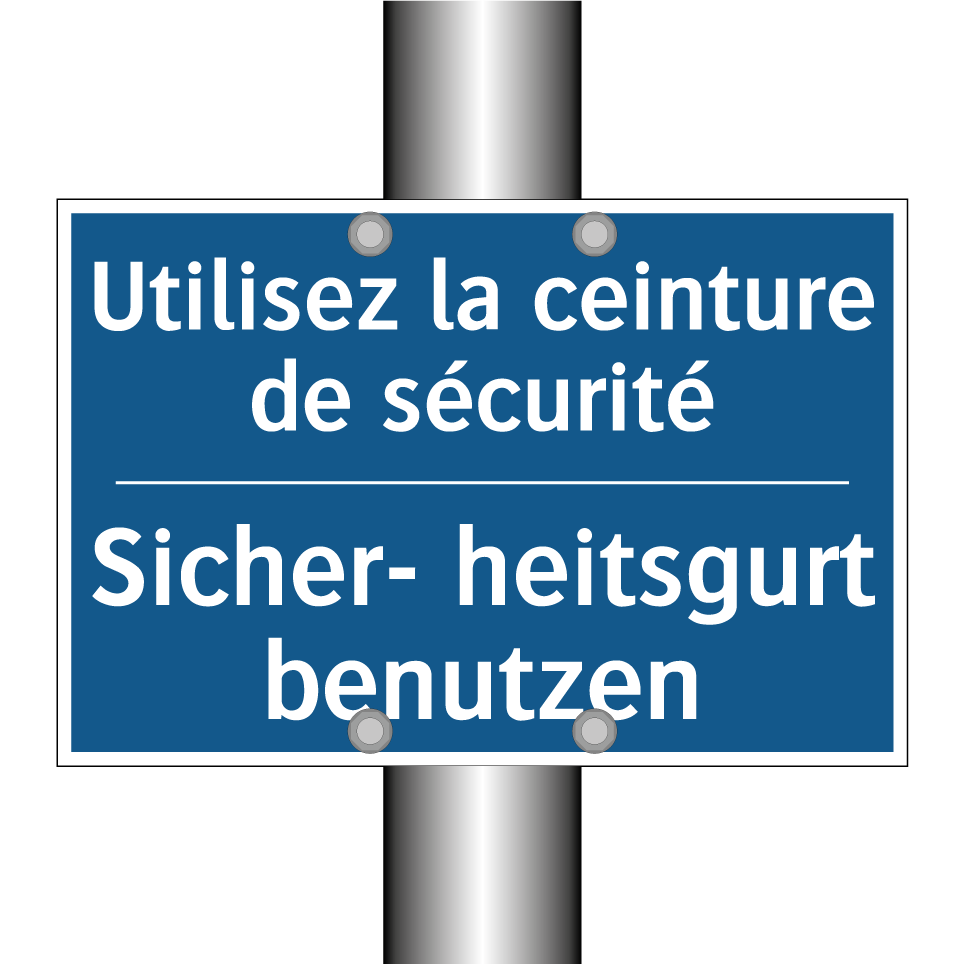 Sicher- heitsgurt benutzen - Utilisez la ceinture de sécurité /.../