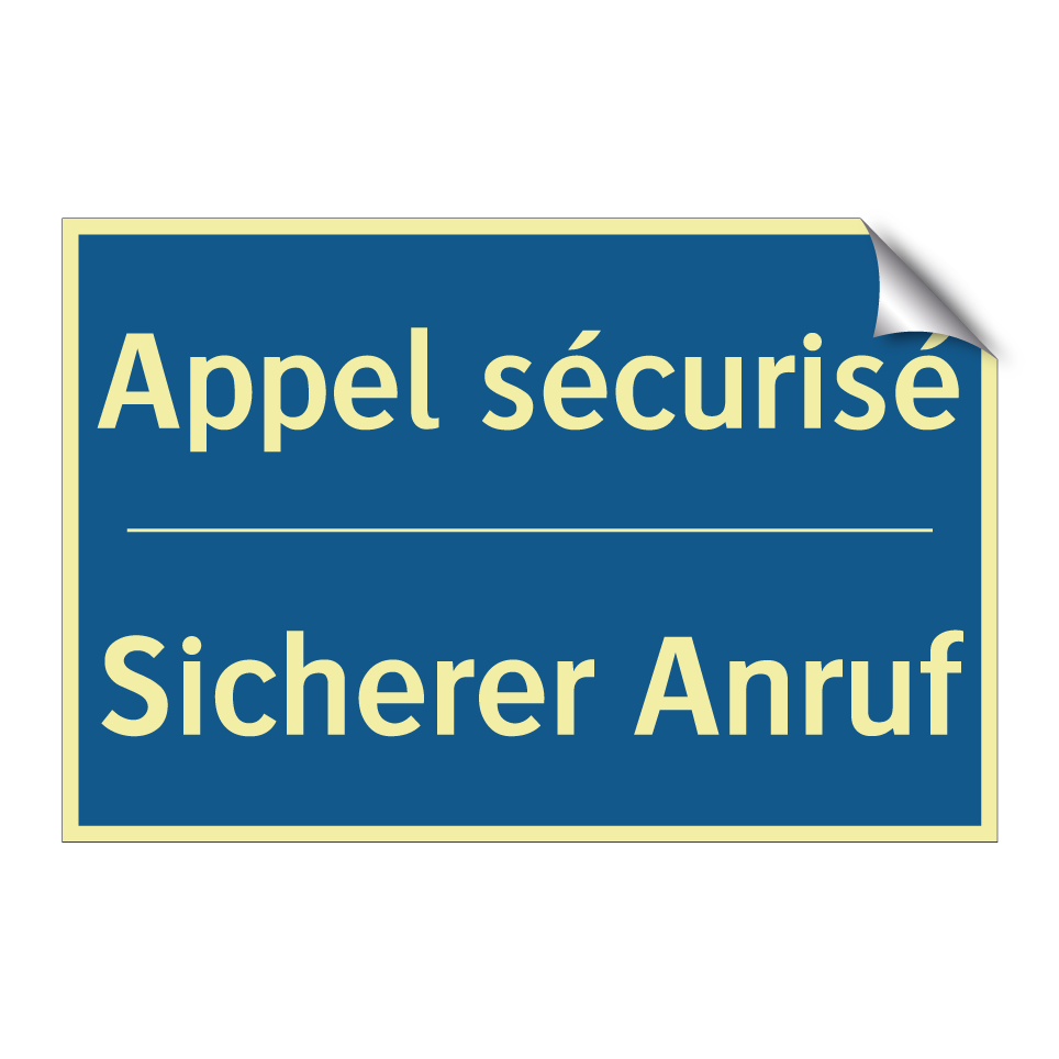 Sicherer Anruf - Appel sécurisé