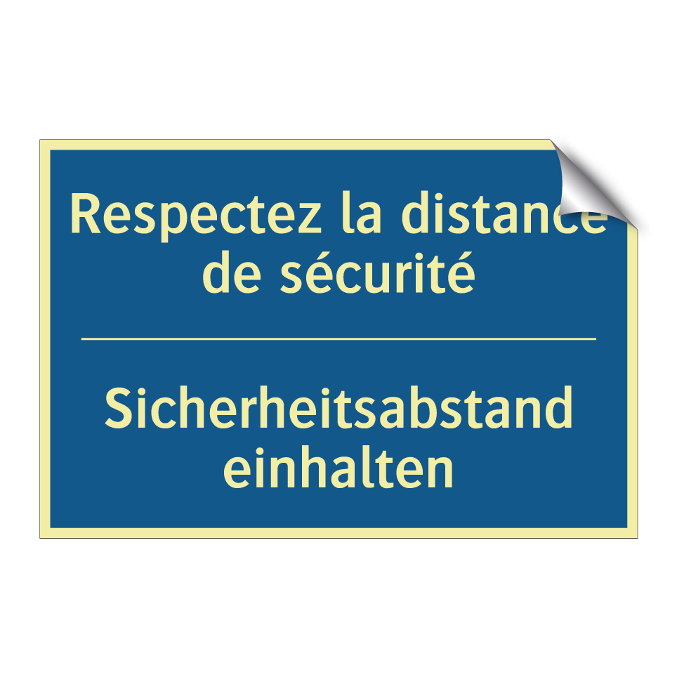 Sicherheitsabstand einhalten - Respectez la distance de sécurité /.../