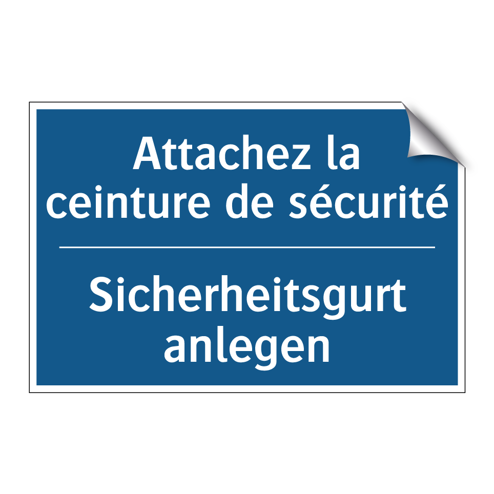 Sicherheitsgurt anlegen - Attachez la ceinture de sécurité /.../