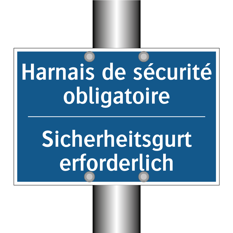 Sicherheitsgurt erforderlich - Ceinture de sécurité obligatoire /.../