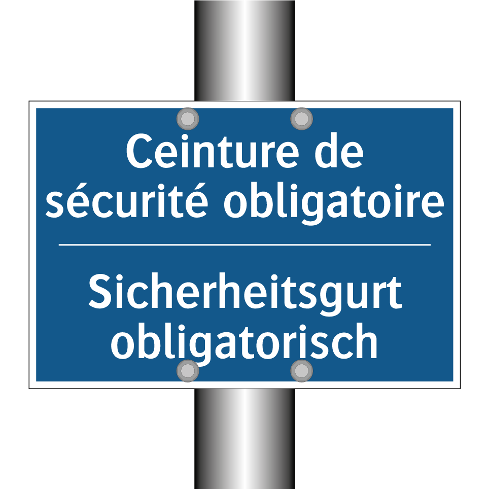Sicherheitsgurt obligatorisch - Ceinture de sécurité obligatoire /.../