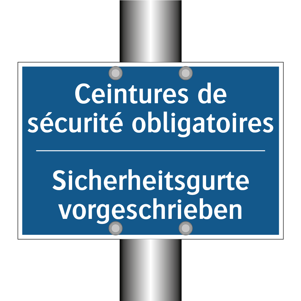 Sicherheitsgurte vorgeschrieben /.../ - Ceintures de sécurité obligatoires /.../