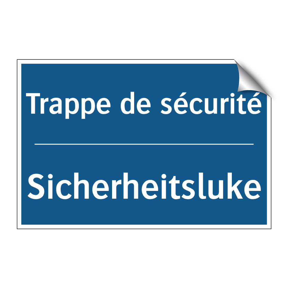 Sicherheitsluke - Trappe de sécurité