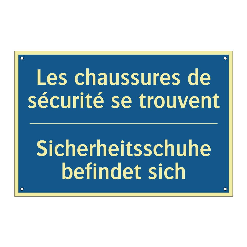 Sicherheitsschuhe befindet sich /.../ - Les chaussures de sécurité se /.../
