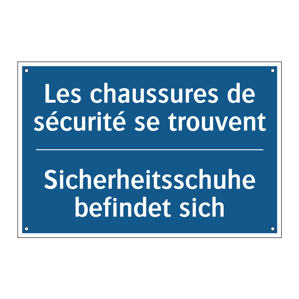 Sicherheitsschuhe befindet sich /.../ - Les chaussures de sécurité se /.../