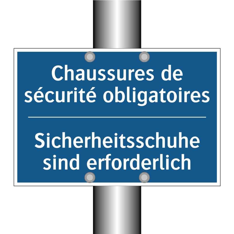 Sicherheitsschuhe sind erforderlich /.../ - Chaussures de sécurité obligatoires /.../