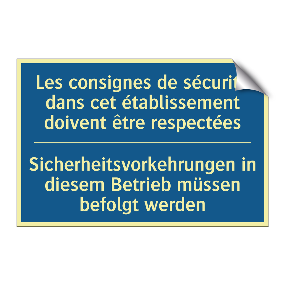 Sicherheitsvorkehrungen in diesem /.../ - Les consignes de sécurité dans /.../