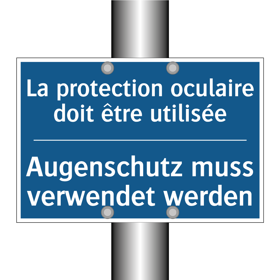 Augenschutz muss verwendet werden /.../ - La protection oculaire doit être /.../