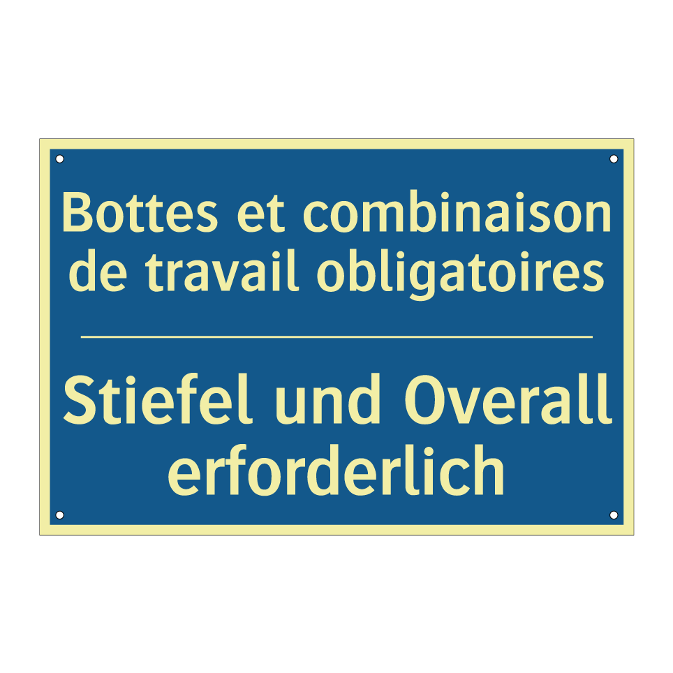 Stiefel und Overall erforderlich /.../ - Bottes et combinaison de travail /.../
