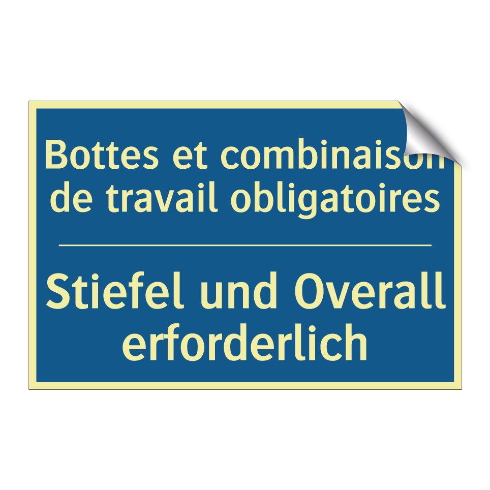 Stiefel und Overall erforderlich /.../ - Bottes et combinaison de travail /.../