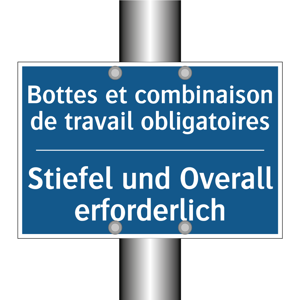 Stiefel und Overall erforderlich /.../ - Bottes et combinaison de travail /.../
