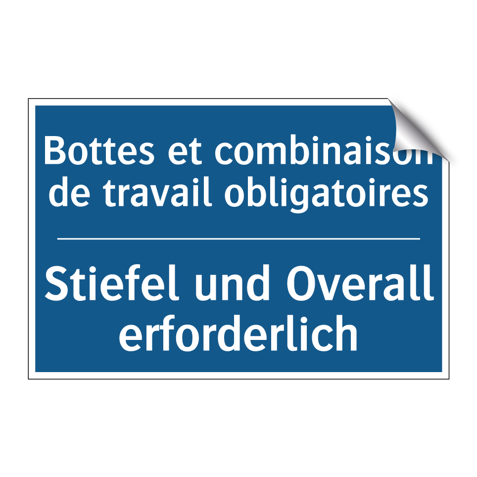 Stiefel und Overall erforderlich /.../ - Bottes et combinaison de travail /.../