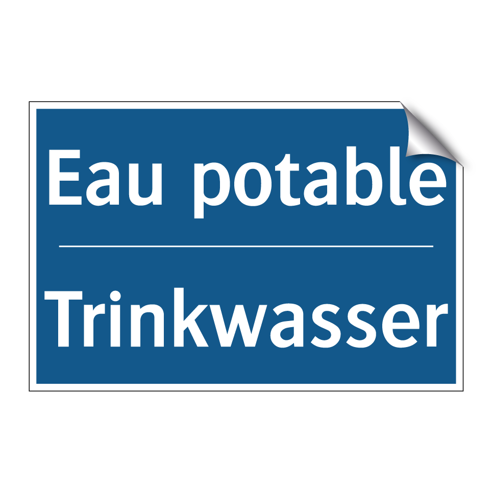 Trinkwasser - Eau potable