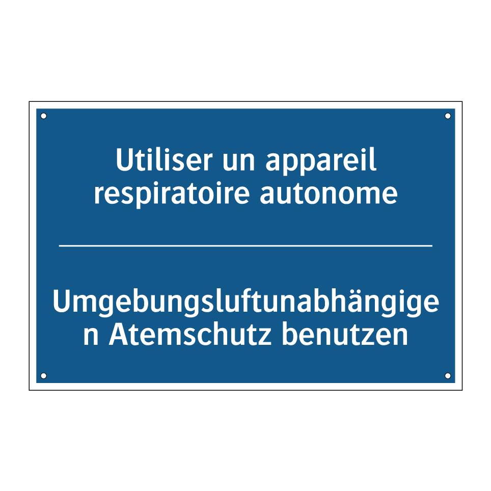 Umgebungsluftunabhängigen Atemschutz /.../ - Utiliser un appareil respiratoire /.../