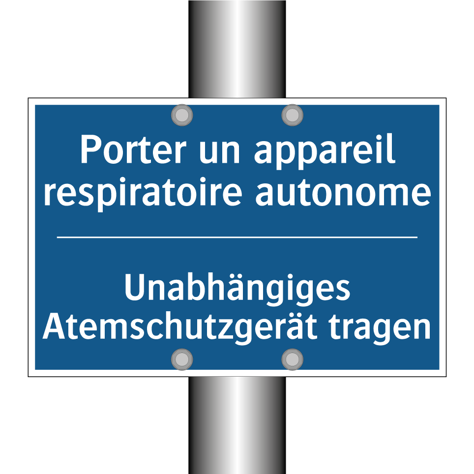 Unabhängiges Atemschutzgerät tragen /.../ - Porter un appareil respiratoire /.../