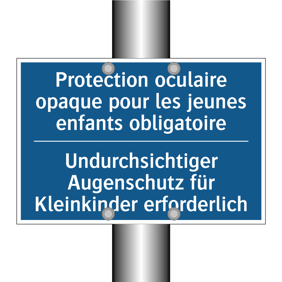 Undurchsichtiger Augenschutz für /.../ - Protection oculaire opaque pour /.../