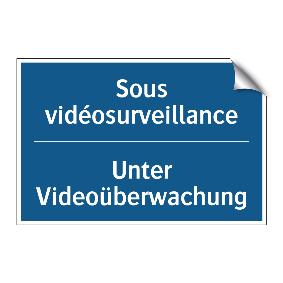 Unter Videoüberwachung - Sous vidéosurveillance