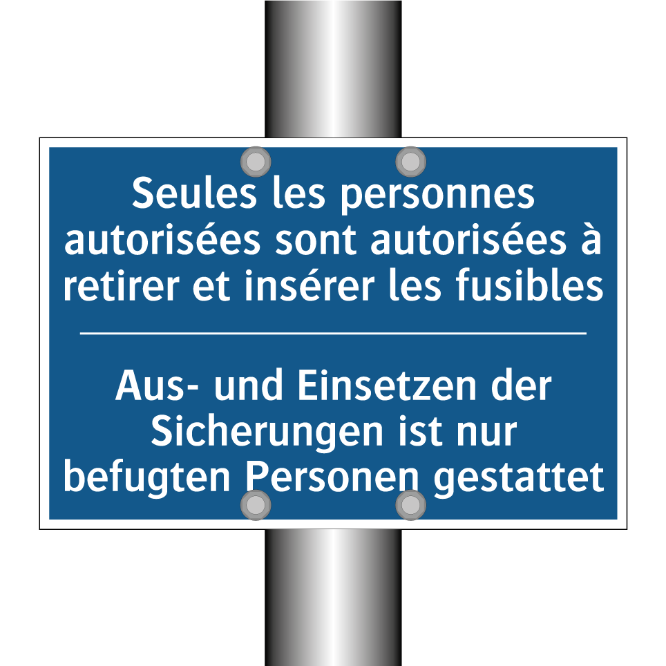 Aus- und Einsetzen der Sicherungen /.../ - Seules les personnes autorisées /.../