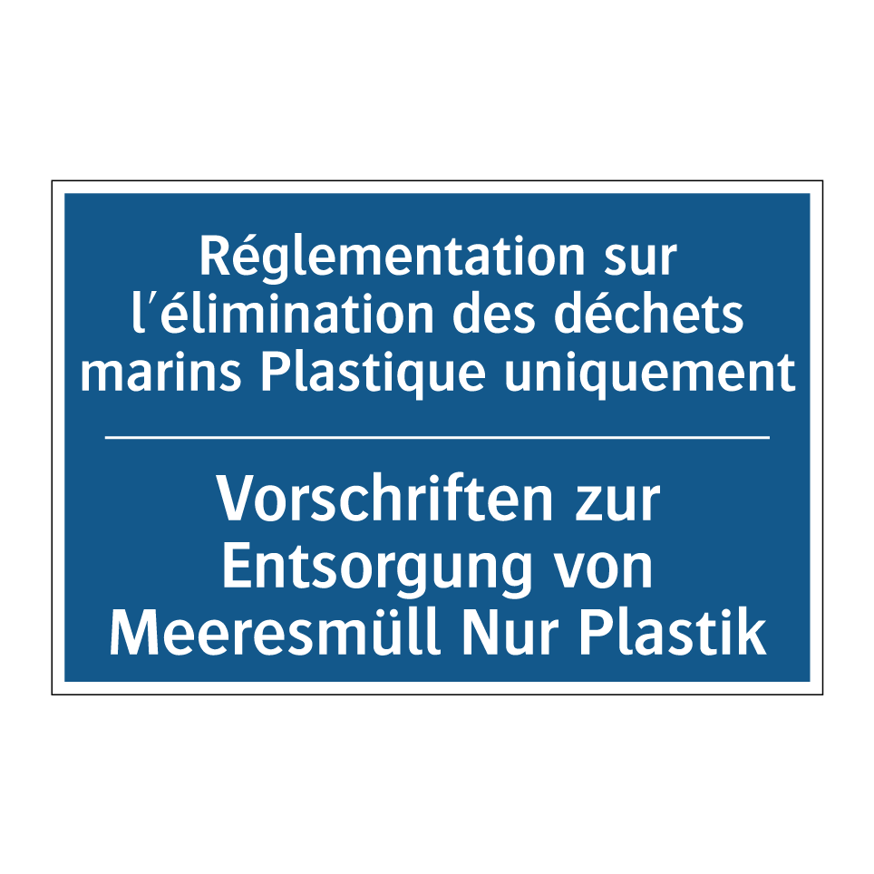 Vorschriften zur Entsorgung von /.../ - Réglementation sur l'élimination /.../