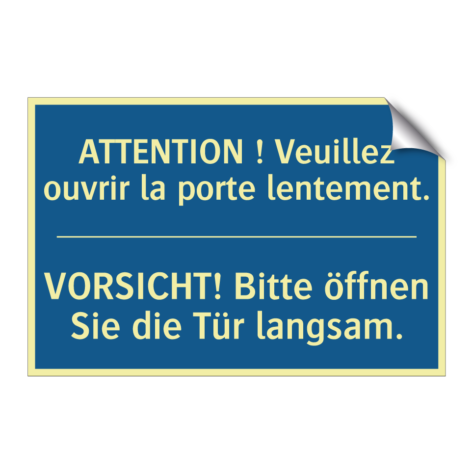 VORSICHT! Bitte öffnen Sie die /.../ - ATTENTION ! Veuillez ouvrir la /.../