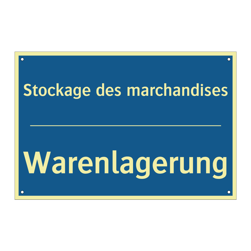 Warenlagerung - Stockage des marchandises