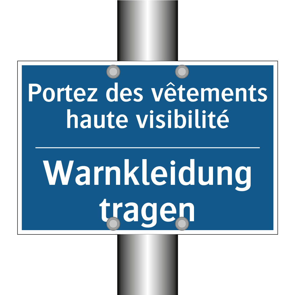 Warnkleidung tragen - Portez des vêtements haute visibilité /.../