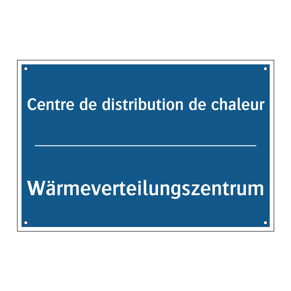 Wärmeverteilungszentrum - Centre de distribution de chaleur /.../