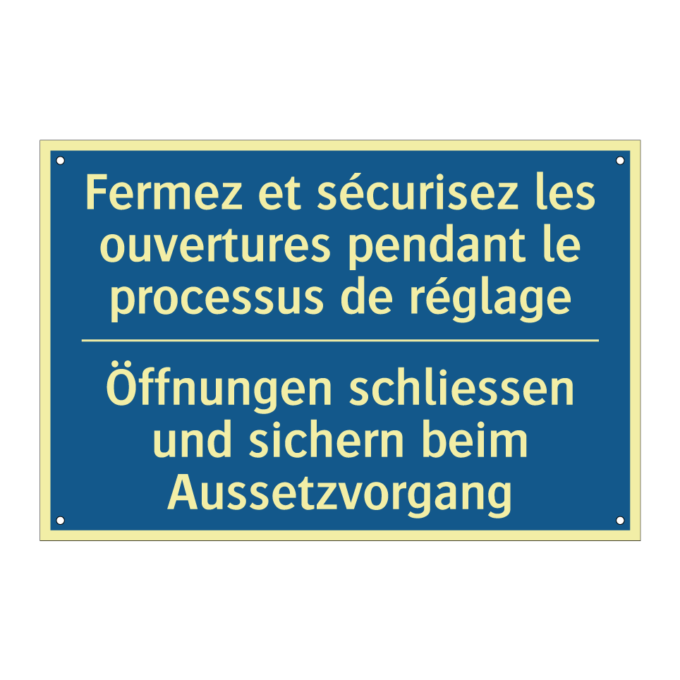 Öffnungen schliessen und sichern /.../ - Fermez et sécurisez les ouvertures /.../