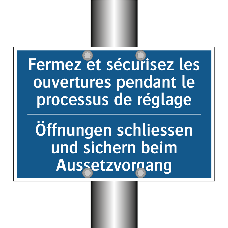 Öffnungen schliessen und sichern /.../ - Fermez et sécurisez les ouvertures /.../