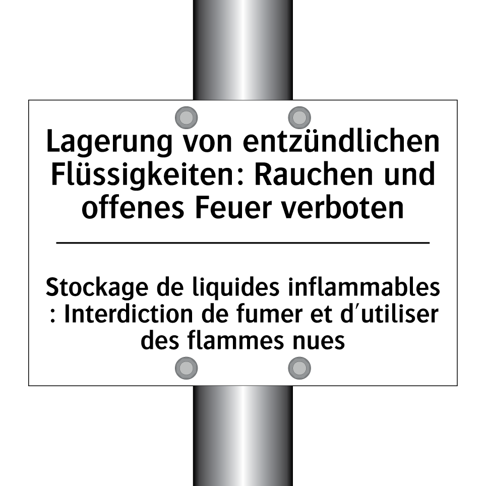 Lagerung von entzündlichen Flüssigkeiten: /.../ - Stockage de liquides inflammables /.../