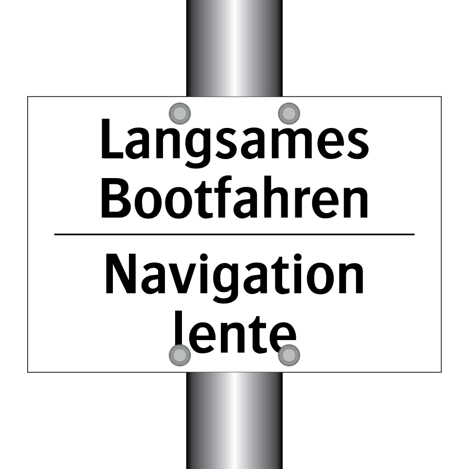 Langsames Bootfahren - Navigation lente