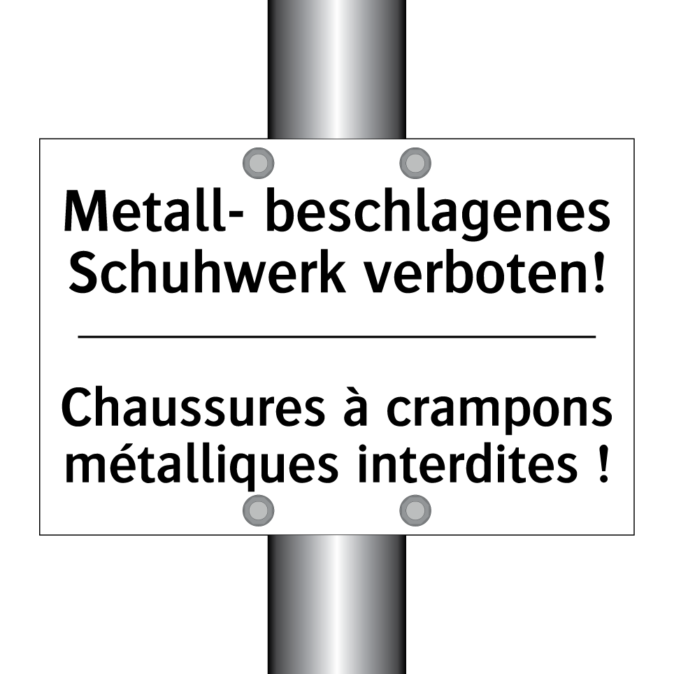 Metall- beschlagenes Schuhwerk /.../ - Chaussures à crampons métalliques /.../