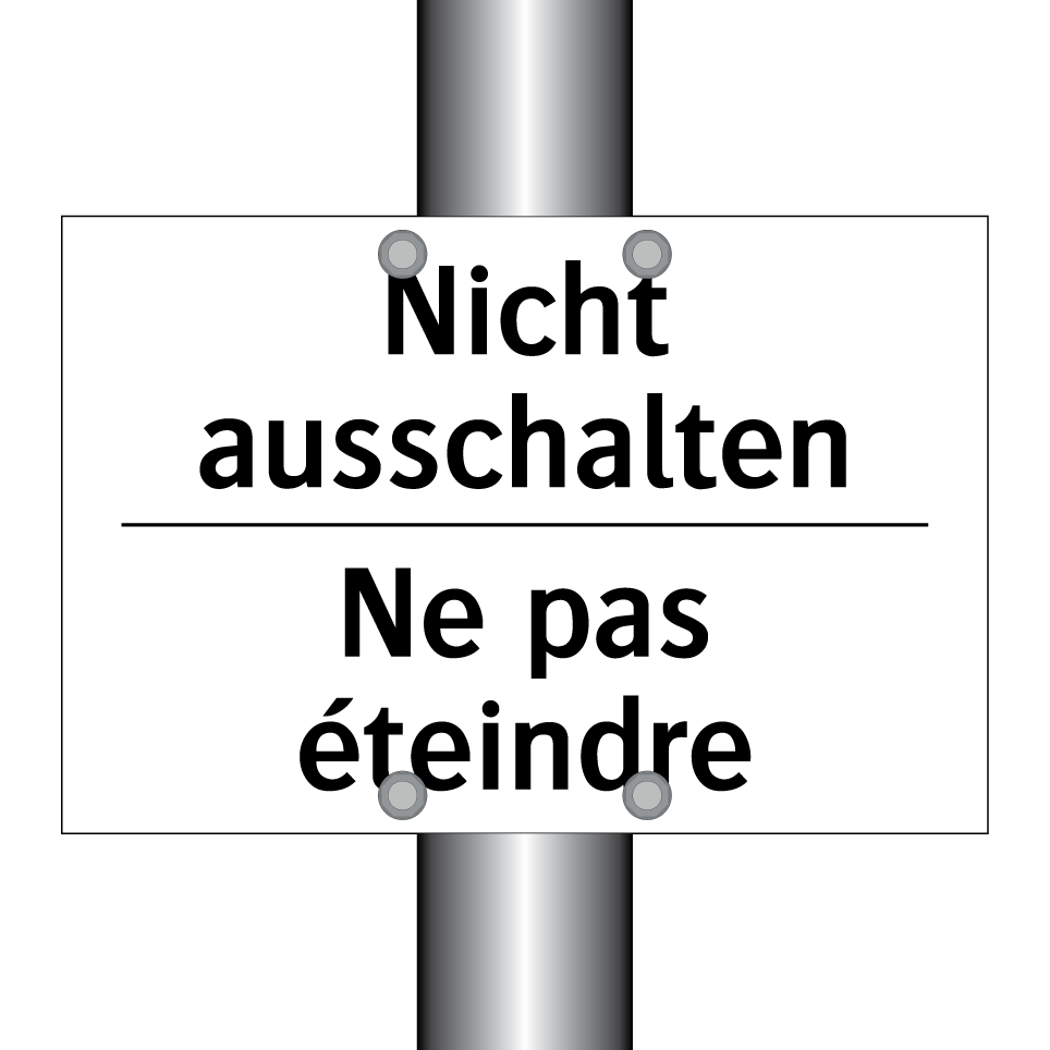 Nicht ausschalten - Ne pas éteindre