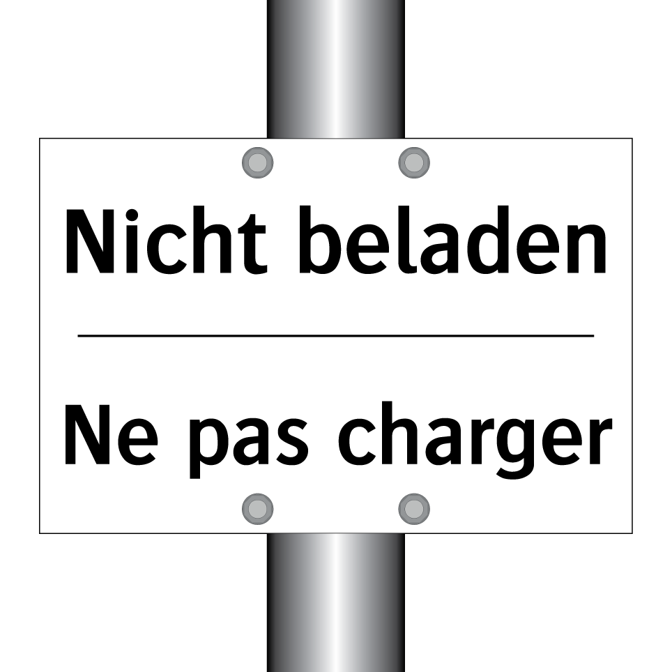Nicht beladen - Ne pas charger