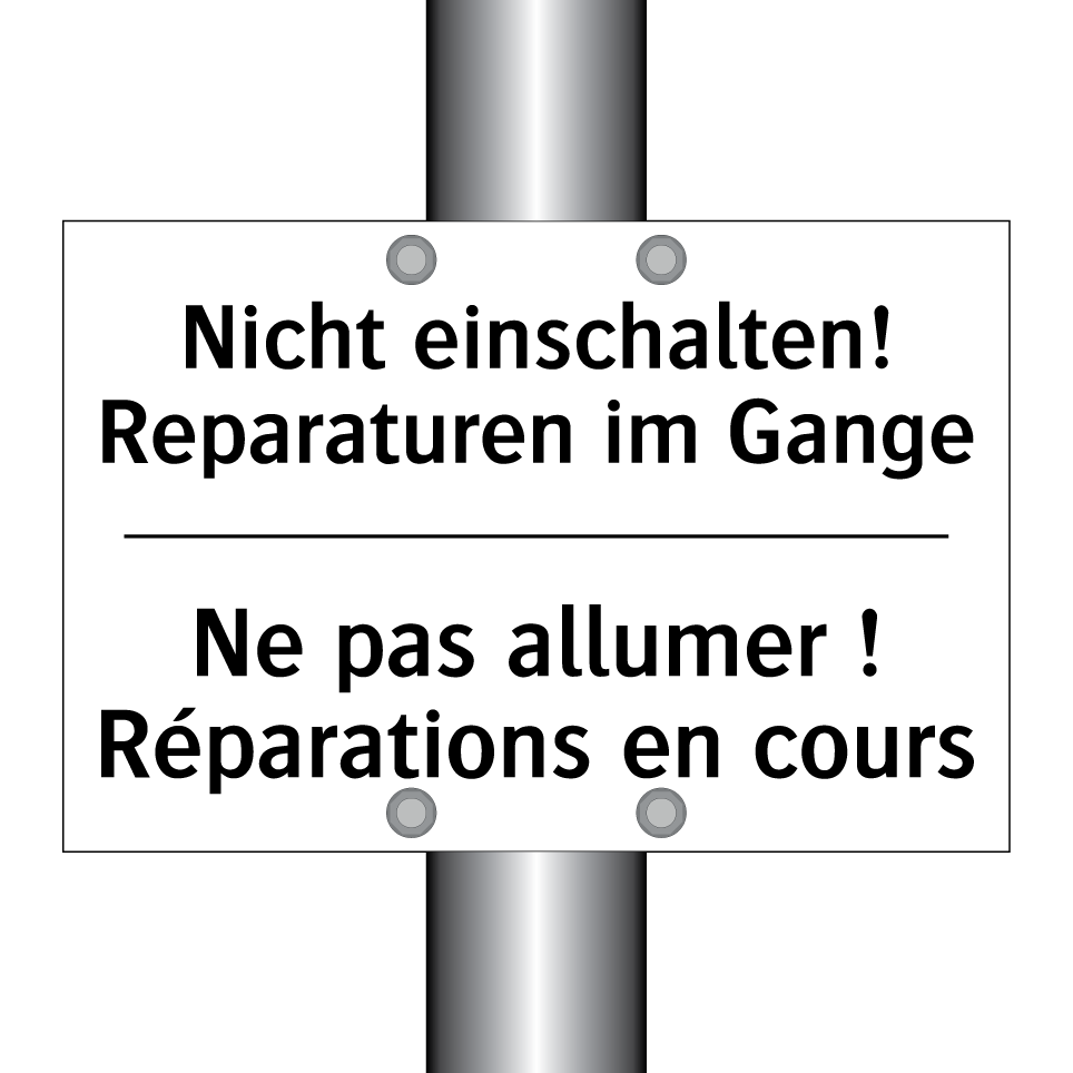 Nicht einschalten! Reparaturen /.../ - Ne pas allumer ! Réparations en /.../