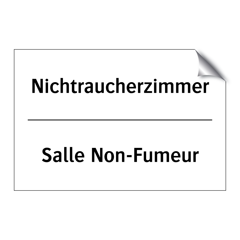 Nichtraucherzimmer - Salle Non-Fumeur