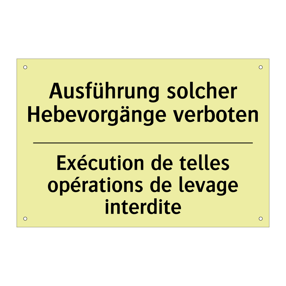 Ausführung solcher Hebevorgänge /.../ - Exécution de telles opérations /.../