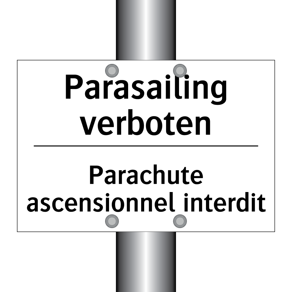 Parasailing verboten - Parachute ascensionnel interdit /.../