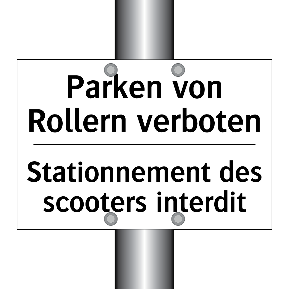 Parken von Rollern verboten - Stationnement des scooters interdit /.../