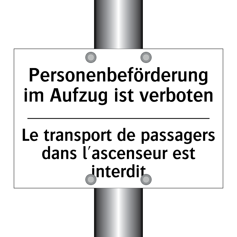 Personenbeförderung im Aufzug /.../ - Le transport de passagers dans /.../
