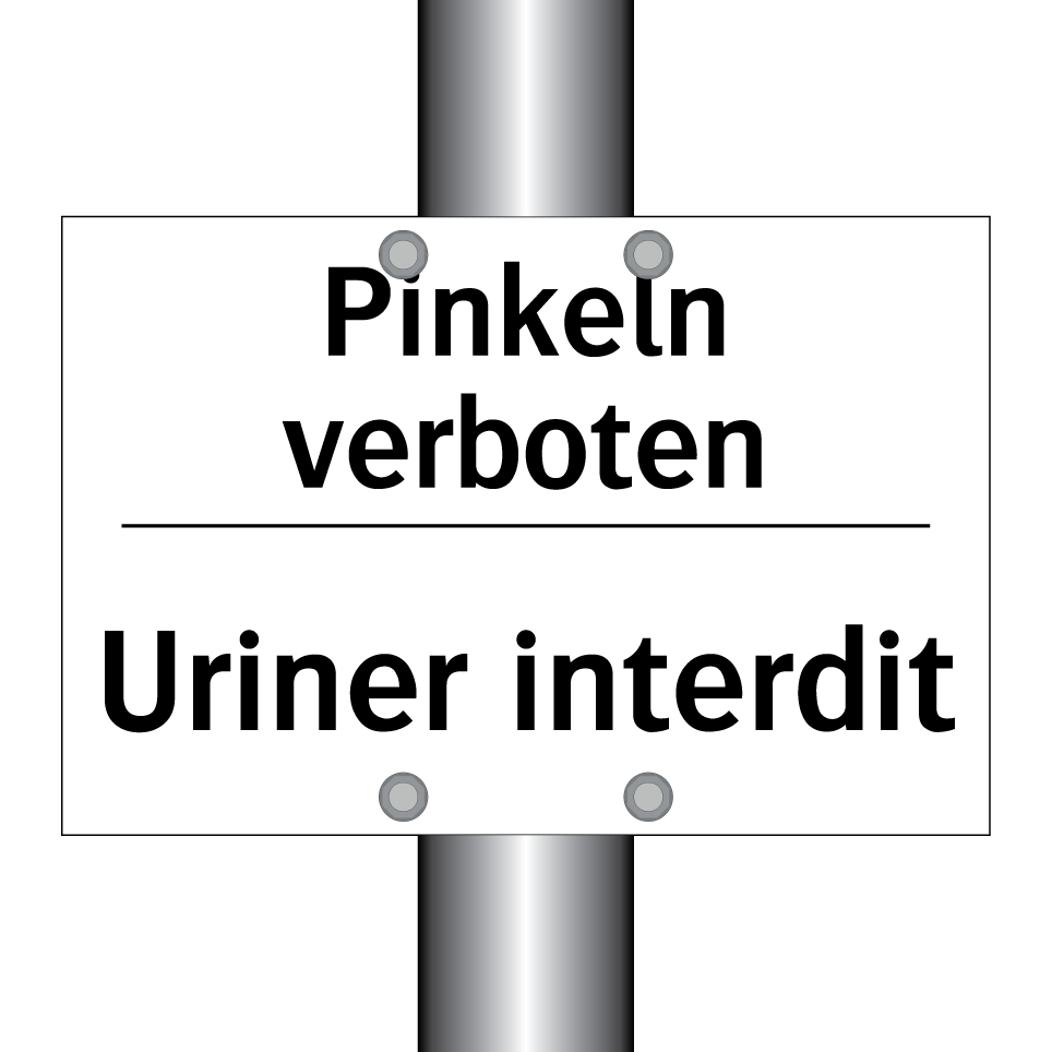 Pinkeln verboten - Uriner interdit