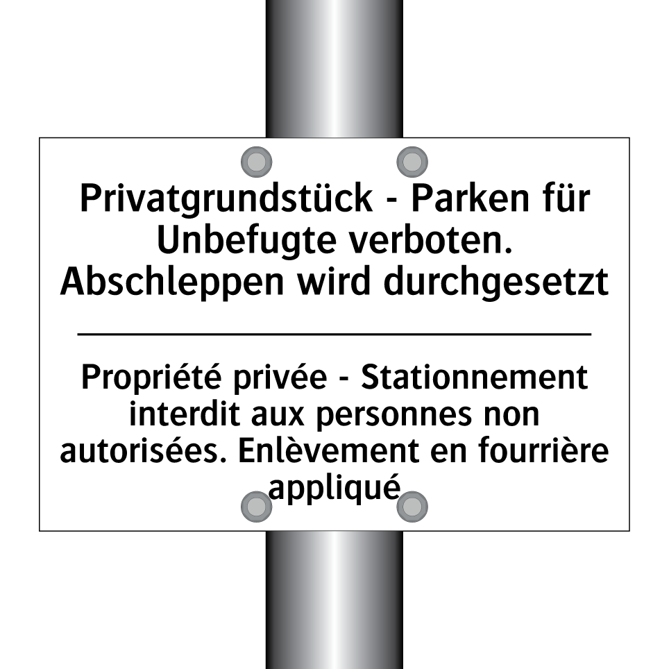 Privatgrundstück - Parken für /.../ - Propriété privée - Stationnement /.../