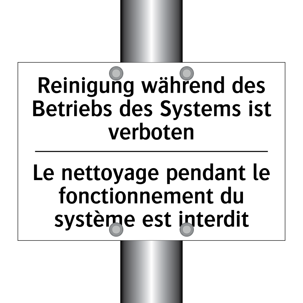 Reinigung während des Betriebs /.../ - Le nettoyage pendant le fonctionnement /.../