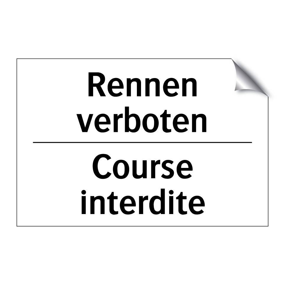 Rennen verboten - Course interdite
