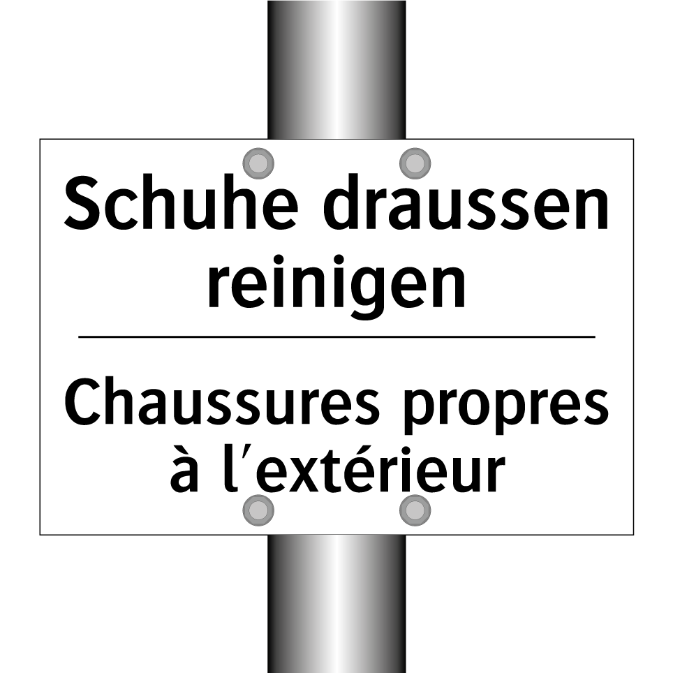 Schuhe draussen reinigen - Chaussures propres à l'extérieur /.../