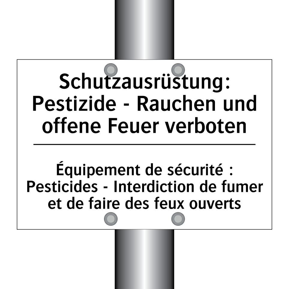 Schutzausrüstung: Pestizide - /.../ - Équipement de sécurité : Pesticides /.../