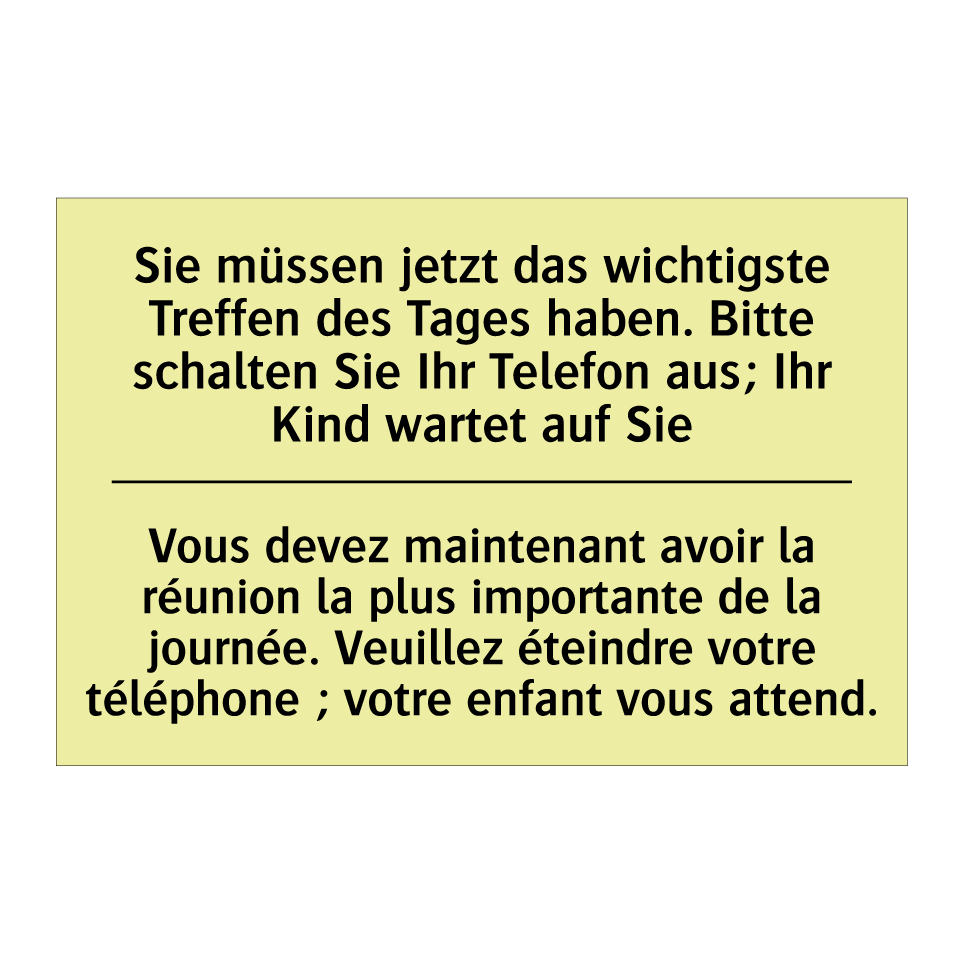 Sie müssen jetzt das wichtigste /.../ - Vous devez maintenant avoir la /.../