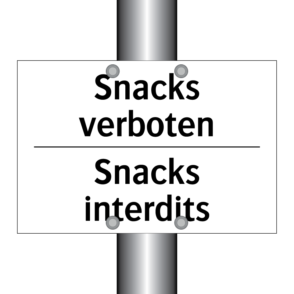 Snacks verboten - Snacks interdits