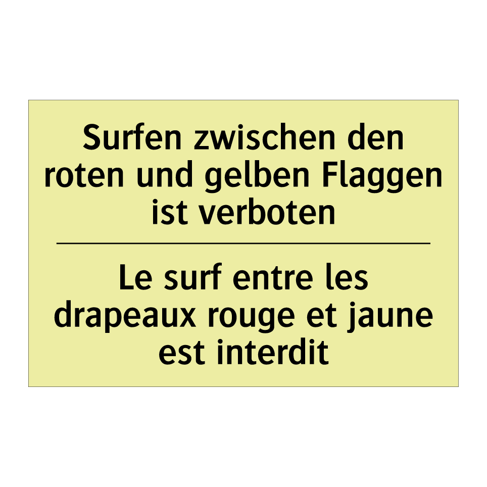 Surfen zwischen den roten und /.../ - Le surf entre les drapeaux rouge /.../